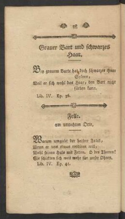 Felle. am unrechten Orte