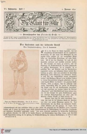 Der Kalender und die bildende Kunst, [1]: eine Neujahrsbetrachtung