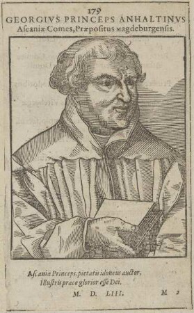 Bildnis des Georgius III., Fürst von Anhalt