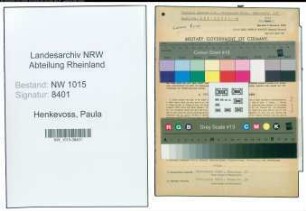 Entnazifizierung Paula Henkevoss , geb. 30.08.1899 ()