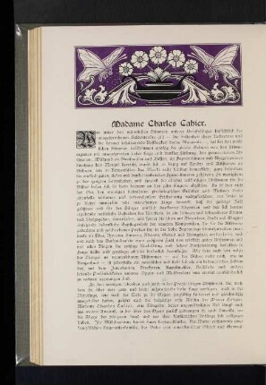Madame Charles Cahier