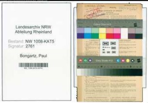 Entnazifizierung Paul Bongartz , geb. 05.03.1893 (Gastwirt)