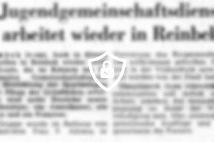 Jugendgemeinschaftsdienst arbeitet wieder in Reinbek