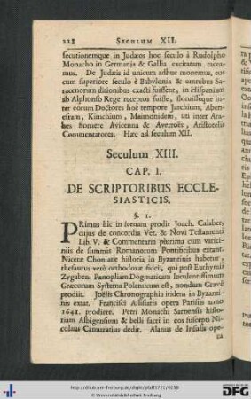 Seculum XIII.