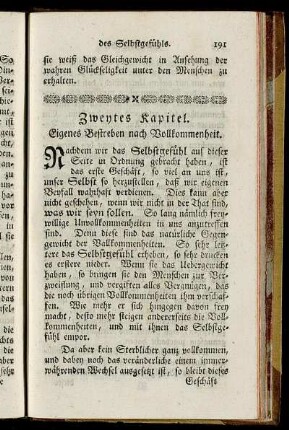 Zweytes Kapitel. Eigenes Bestreben nach Vollkommenheit.
