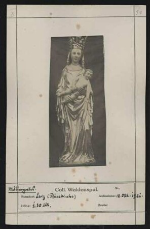 Muttergottes Standort: Laiz (Pfarrkirche) Höhe: 1,30 m