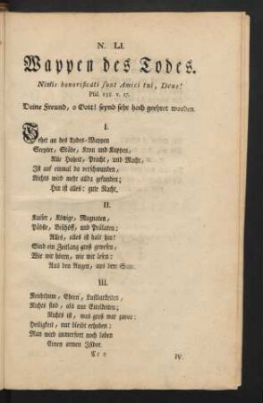 N. LI. Wappen des Todes