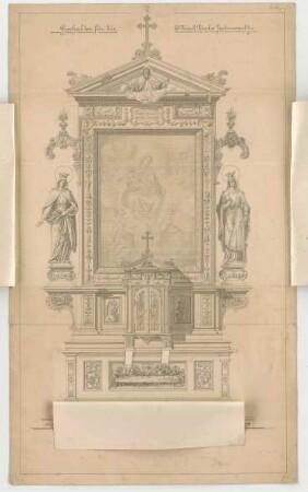 Müller, Josef Anton; Hohenwarth; Marktkirche - 3. Variante - Hochaltar (Ansicht)