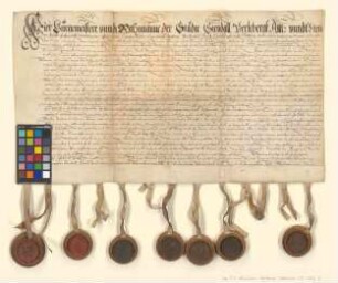 Altmärkische und prignitzsche Städte verschreiben sich Gerhard Müller, Bürger zu Lüchow, über 3.500 Taler.