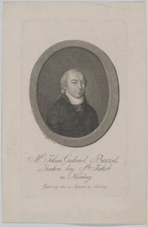 Bildnis des Johann Gabriel Bezzel