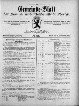1902,45: No. 45, 9. November 1902