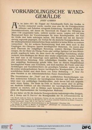 Vorkarolingische Wandgemälde