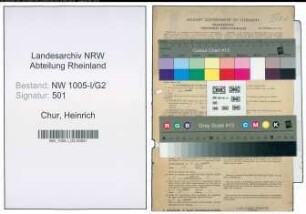 Entnazifizierung Heinrich Chur , geb. 18.07.1909 (Kaufm.Angestellter)