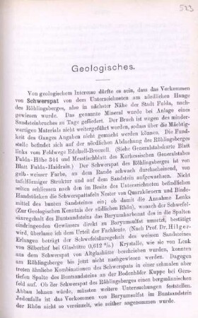 Geologisches.