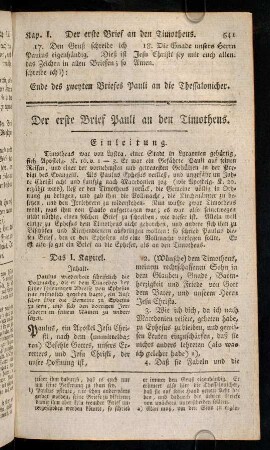 541-551, Einleitung; Kapitel I - V