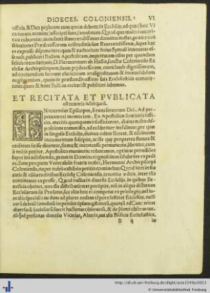 Innocentius Episcopus…