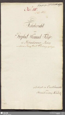 Fahrbericht von Prophet Samuel Fdgr: in Hohenbirkner-Revier - 17.6450 4. : unterm Berg Amt Freiberg gelegen