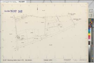 Beckum Ksp. u.Stadt (Beckum), Umlegung Beckum, Gem.Karte Beckum, Kspl. Flur 38