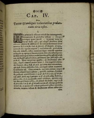 Cap. IV. De Tactis & ambiguis voluntatibus probantium circa testes.