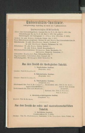 Universitäts-Bibliothek.