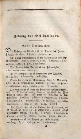 Anleitung zum Uebersetzen aus der deutschen in die griechische Sprache : in Beyspielen und Exercitien aus griechischen Original-Schriftstellern : nach den Regeln der neuesten Sprachlehren