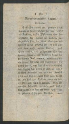 Vierundzwanzigstes Kapitel. Die Kranken