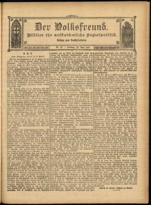 Ausgabe vom Sonntag, den 26. Juni 1910.