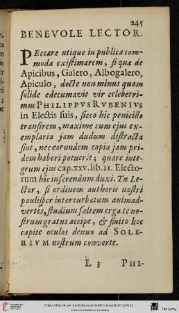 Benevole lector