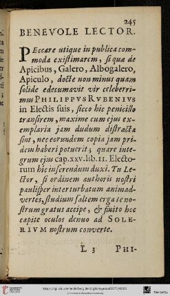 Benevole lector