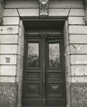 Dresden-Neustadt, Bischofsweg 56. Wohnhaus (1897). Portal
