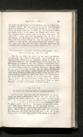 Cap- VI. VII.