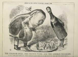 The English beef, the French wine, and the German sausages
