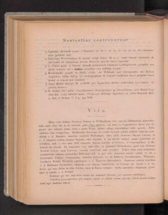 Sententiae controversae