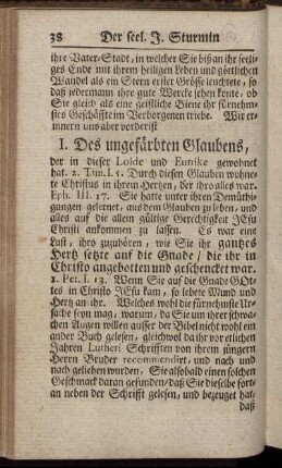 I. Des ungefärbten Glaubens, ... - III. Ihre thätige Liebe gegen den Neben-Menschen.