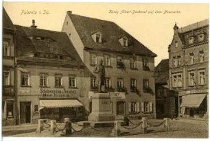 Pulsnitz. Neumarkt m. König-Albert-Denkmal