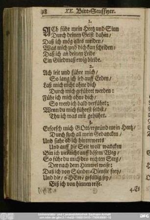 [XX. Bitt-Seufftzer.]