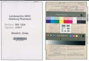 Entnazifizierung Grete Besslich , geb. 24.04.1902 (Buchhalterin)