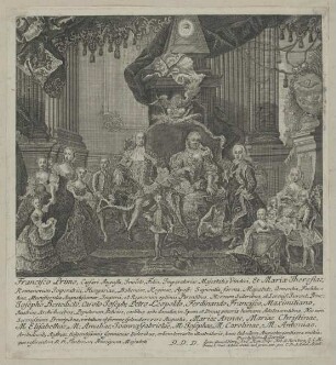 Gruppenbildnis des Franz I., der Maria Theresia und ihrer Kinder