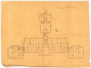 Seminargebäude, Preußisch Holland: Grundriss 1. OG