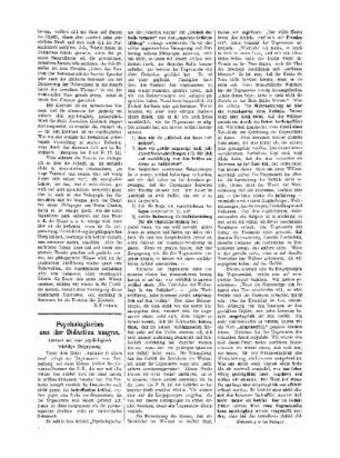 Psychologisches aus der Didactica magna : (Fortsetzung in der Beilage)