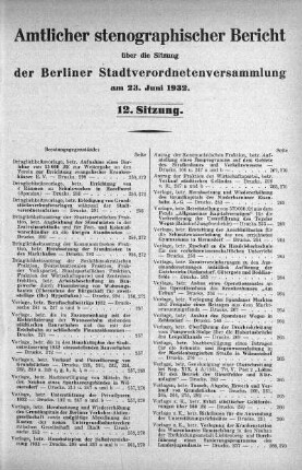 Sitzung 12, 23. Juni 1932