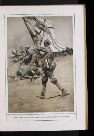 Sturm. Gemälde von Wilhelm Schreuer, zurzeit auf dem westlichen Kriegsschauplatz.