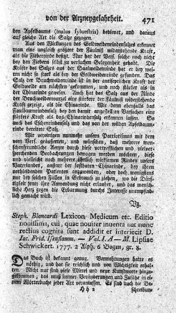 Lexicon medicum. Ed.noviss. Vol.I.