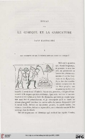 12: Essai sur la comique et la caricature dans l'antiquité, [1]