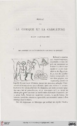 12: Essai sur la comique et la caricature dans l'antiquité, [1]