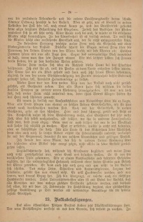 19. Volksbelustigungen