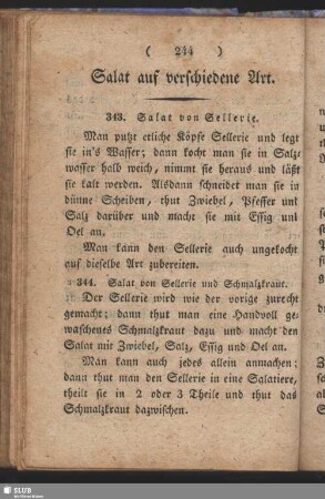 Salat auf verschiedene Art