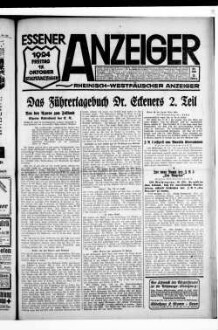 Essener Anzeiger. 1919-1940