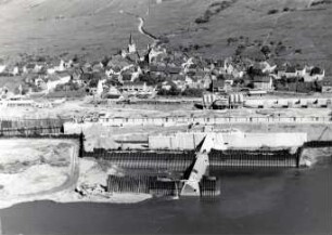 Staustufe Fankel/Mosel im Bau