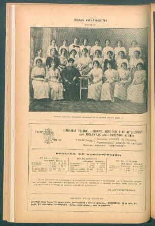 Notas estudiantiles : Rosario
